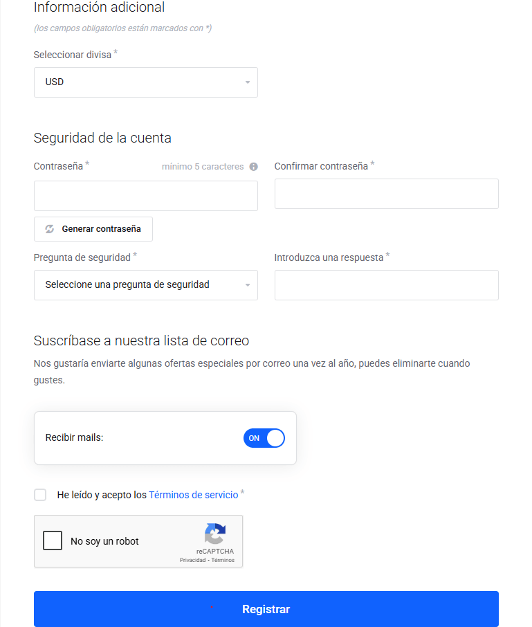 Hosting Bolivia: registro, compra y seguridad 2FA 4 Datos de facturación