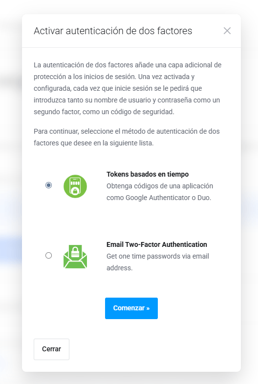 Escaneo QR 2FA