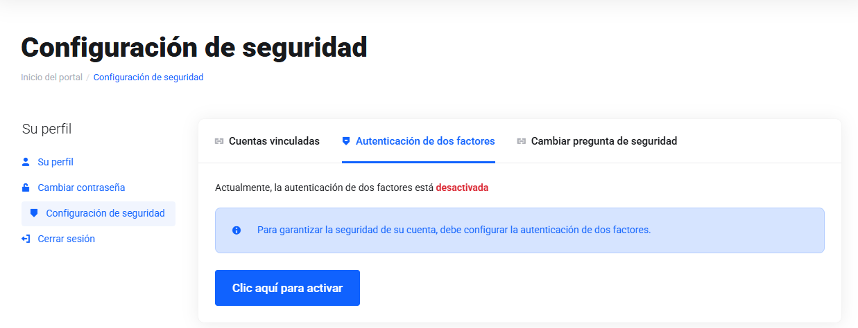 Configuración 2FA Webhosting Bolivia